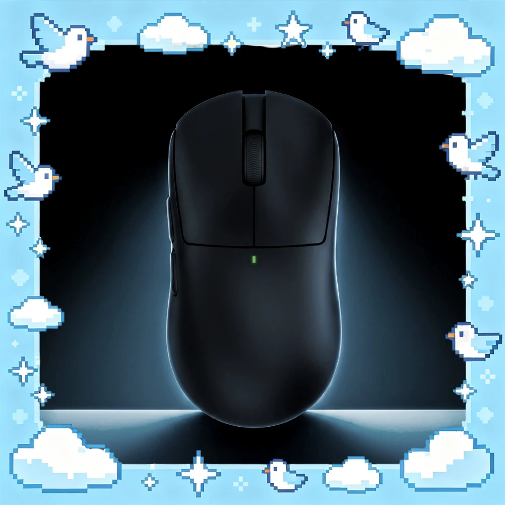OwlX Gaming Mouse Dual Mode Wireless Mouse MAGS Electromagnetic Microswitch PAW3955 8000Hz Polling Rate Lightweight Mice For PC