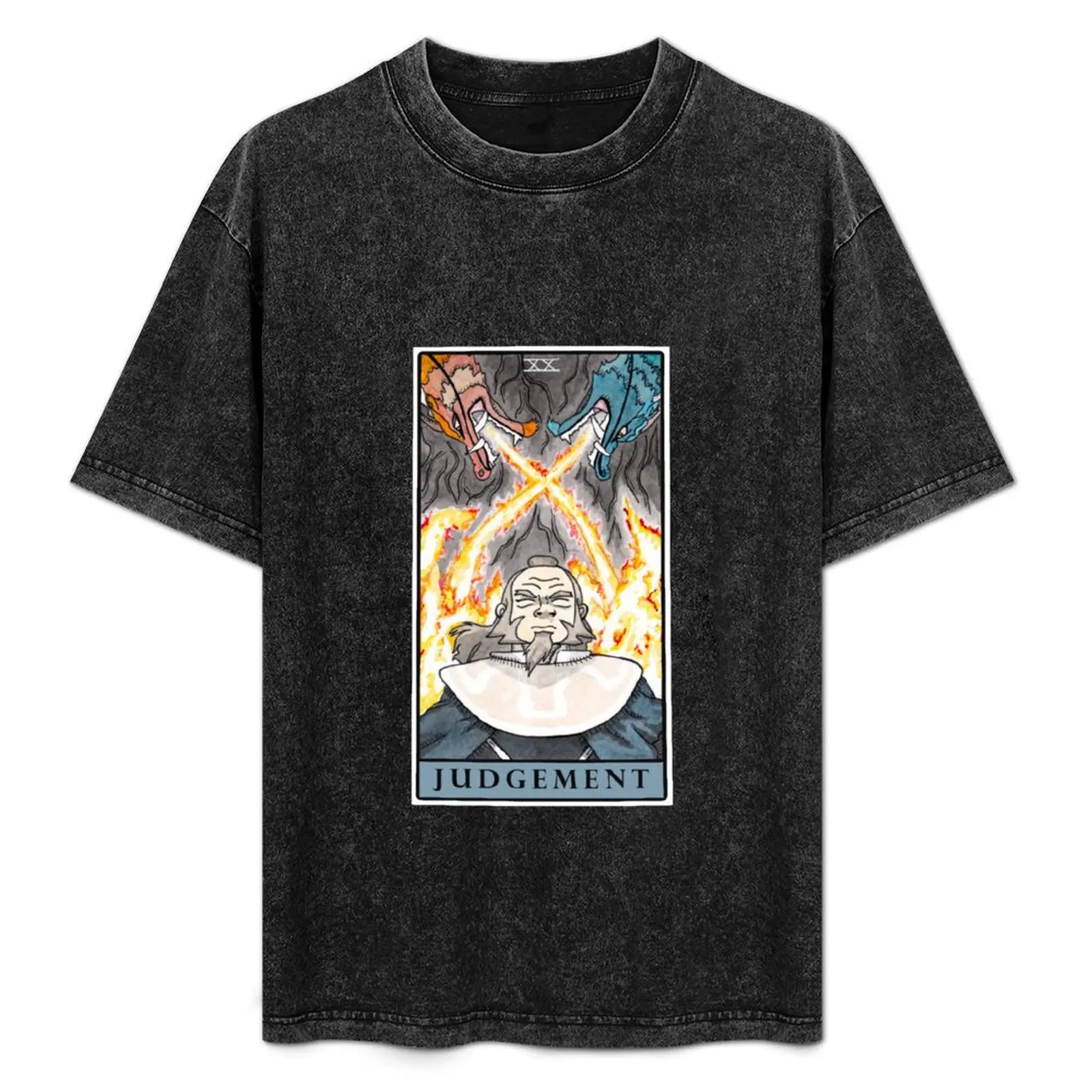 

Avatar Tarot Judgement Uncle Iroh T-Shirt luxury designer quick drying tees T-shirts oversize shirts graphic tee men