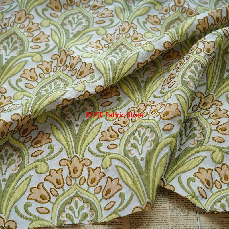 

1-метровая ретро-стильная пряжа, окрашенная жаккардовая ткань, женская классическая куртка, сумка для багажа, ткань для шитья своими руками