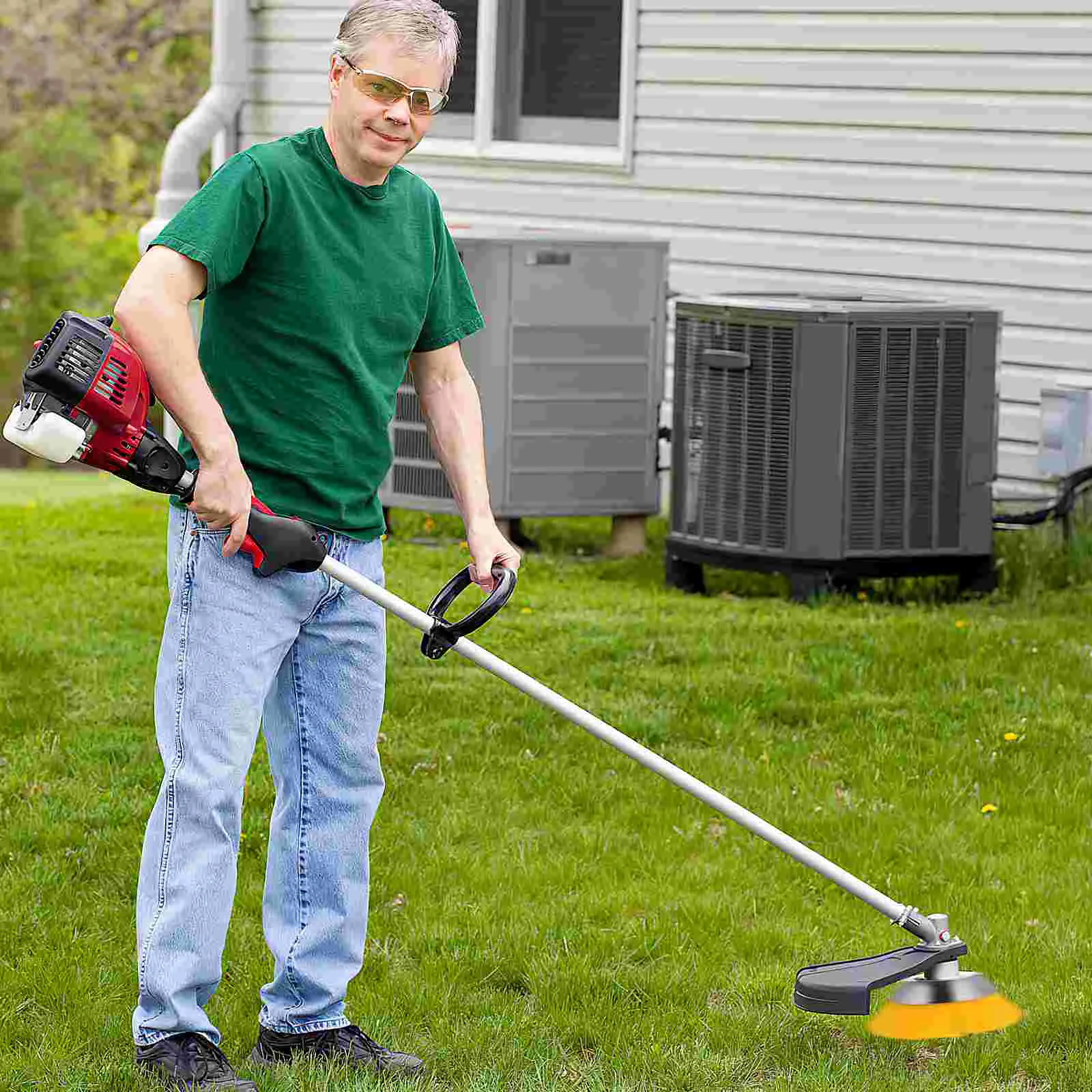 8 Inch Weeding Head Grass Mower Brush Garden Edging Trimmer Heads for Eaters Wire Lawn Electric Bubble Handle