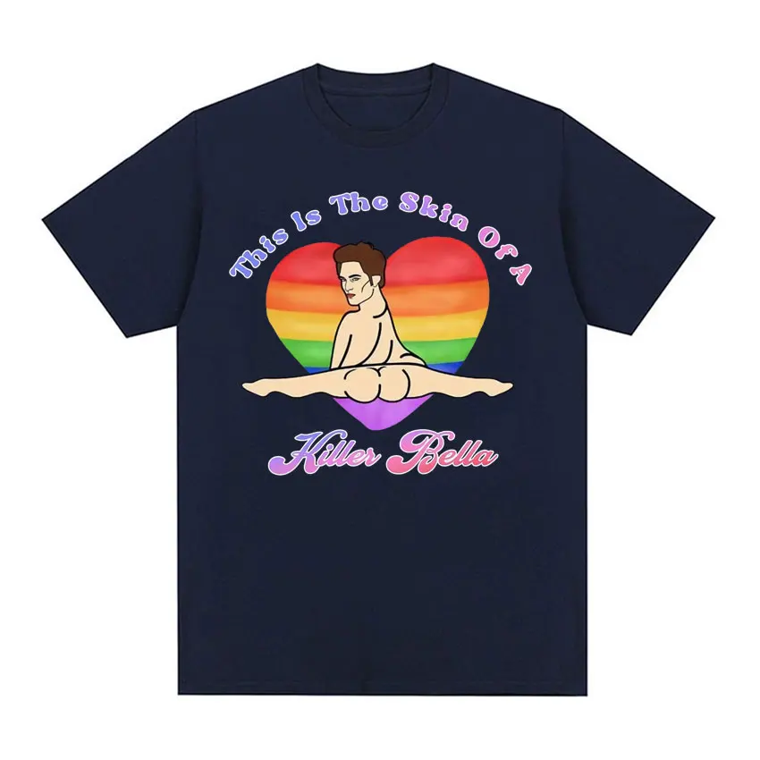 This Is The Skin of A Killer Bella Funny T Shirt Twilight Rainbow Fish Humor Tee Shirt Men Women Casual 100% Cotton Loose Tshirt