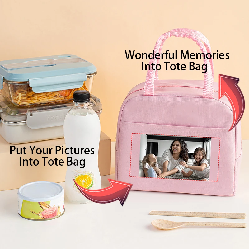 You can customize lunch and ice packs with pictures. Send us your favorite pictures and you will receive a unique picnic pack