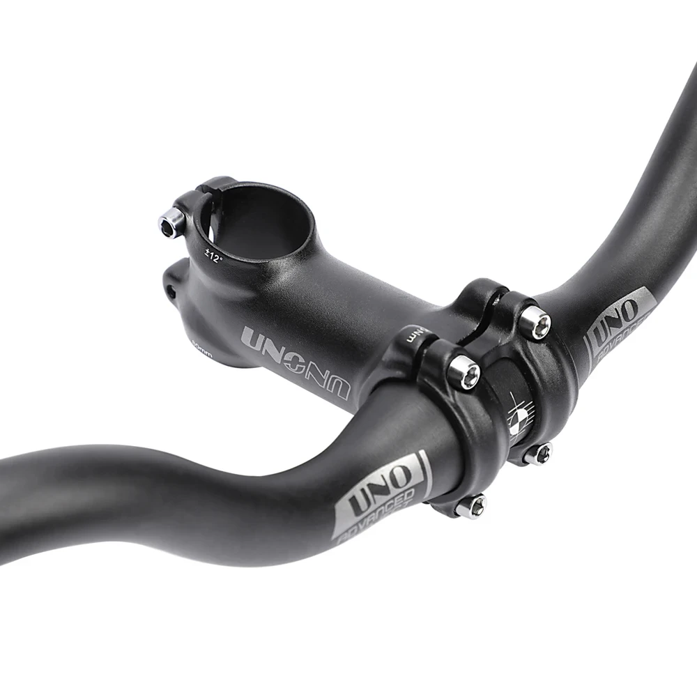 UNO MTB Stem 12 Degree 60/70/80/90/100/110MM Bicycle Handlebar Stem 31.8MM Road Mountain Gravel Stem Power Parts Riser