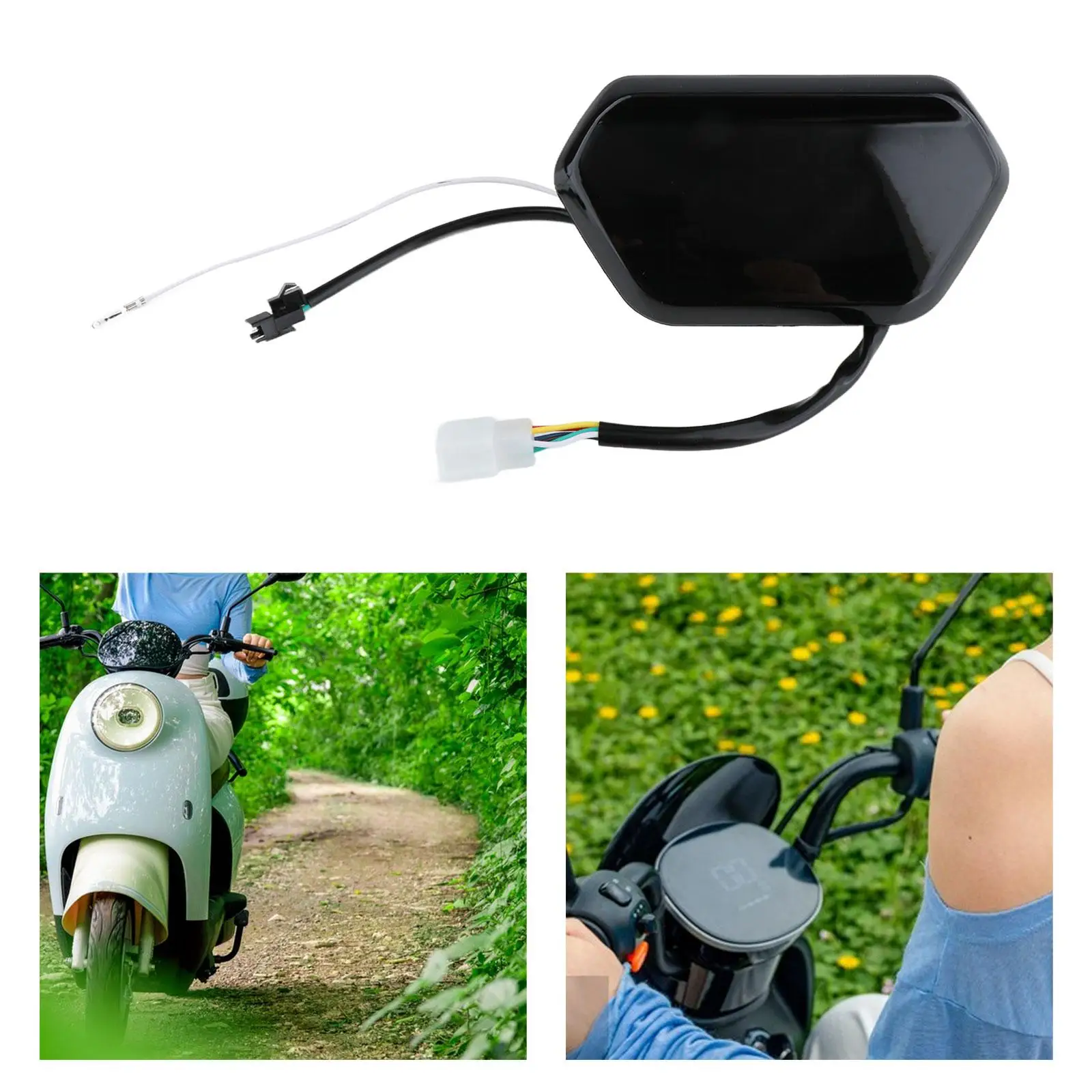 Electric Bike Speedometer Easy to Mount Gauge Control Panel LED Digital Display Meter Multipurpose for Electric Bike Spare Part