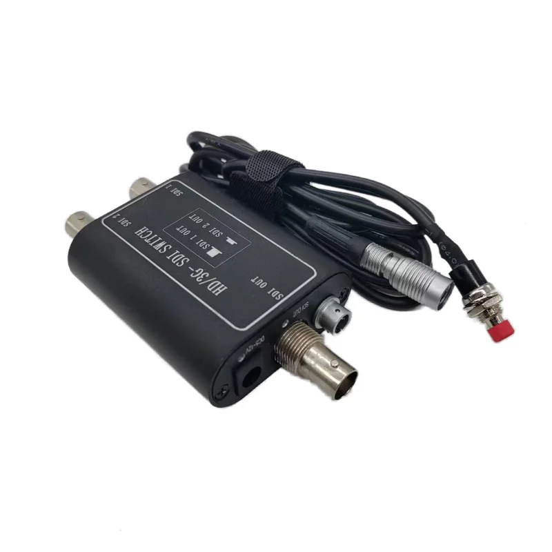 Mini Type 2 In 1 Out SDI Optical Fiber Switch HD Lossless Professional Signal Distribution Equipment