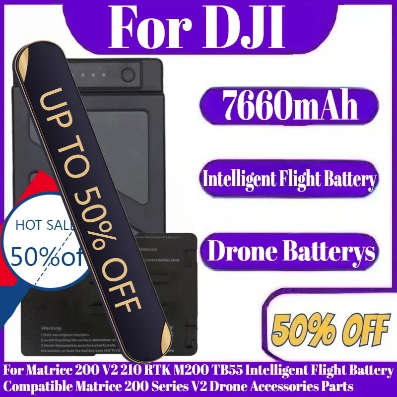 

7660mAh For Matrice 200 V2 210 RTK M200 TB55 Intelligent Flight Battery Compatible Matrice 200 Series V2 Drone Accessories Parts