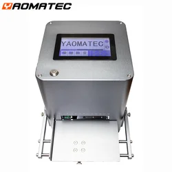 Yaomatec 12.7mm Desktop production date concave-convex surface printing bottle cap QR code  Inkjet printer coding machine