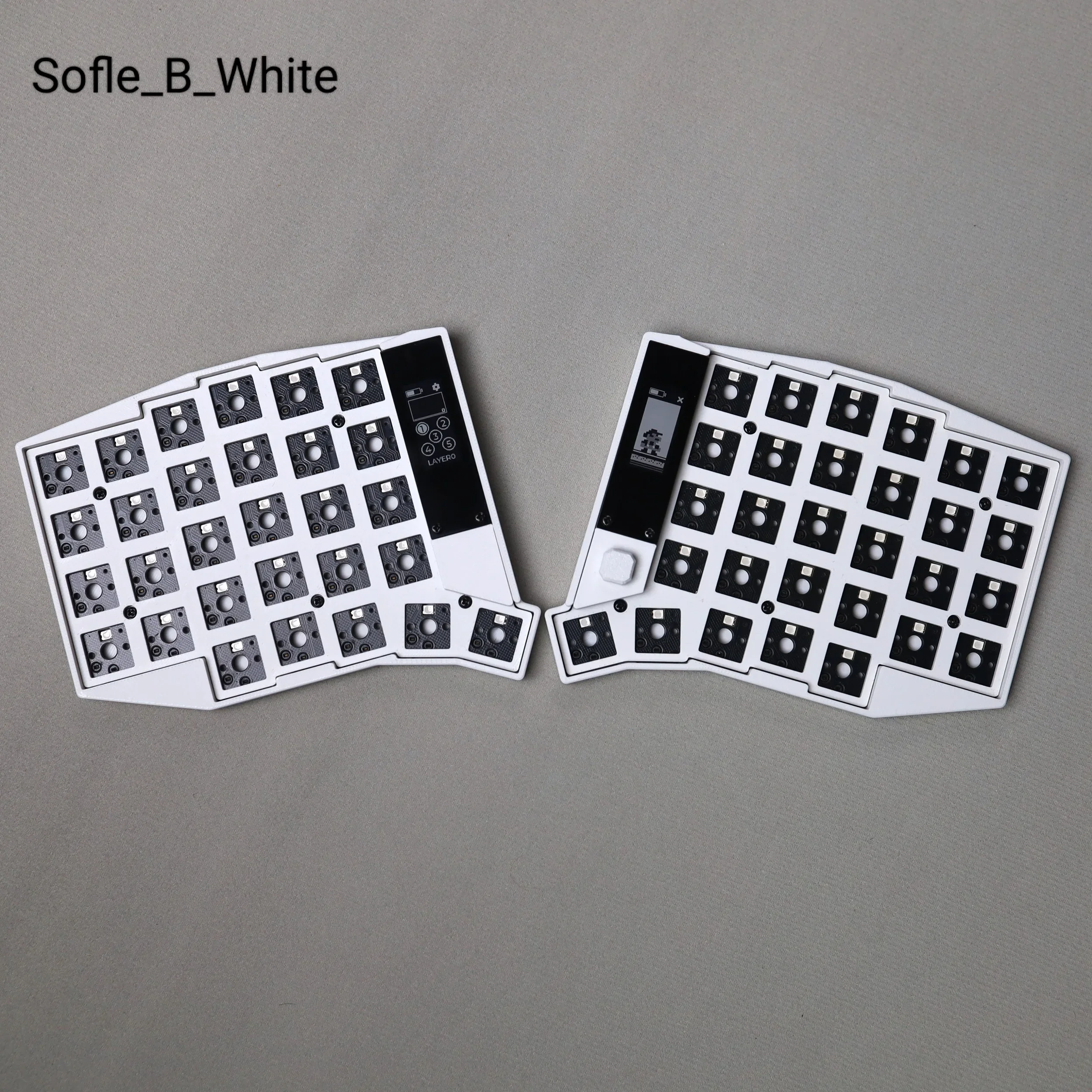 Sofle Split Keyboard Kit Dual Mode Bluetooth 2.4G Wireless Split Keyboard Kit Customized Hot Swap Choc V1/V2 Switch ZMK PC Gamer