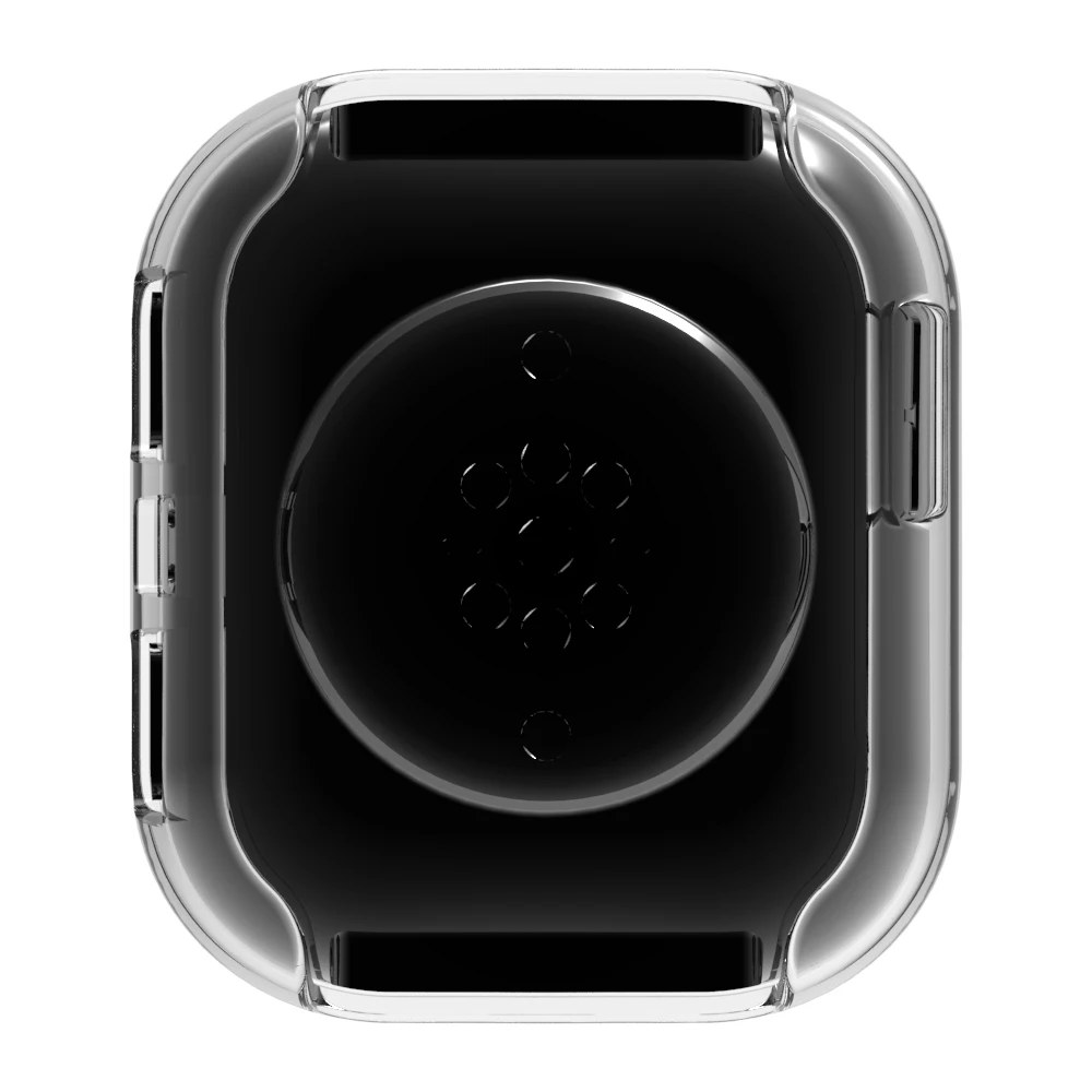 Voor Huami Amazfit Bip 6-beschermende horlogekast Zachte TPU uitgeholde hoes - transparant zwart