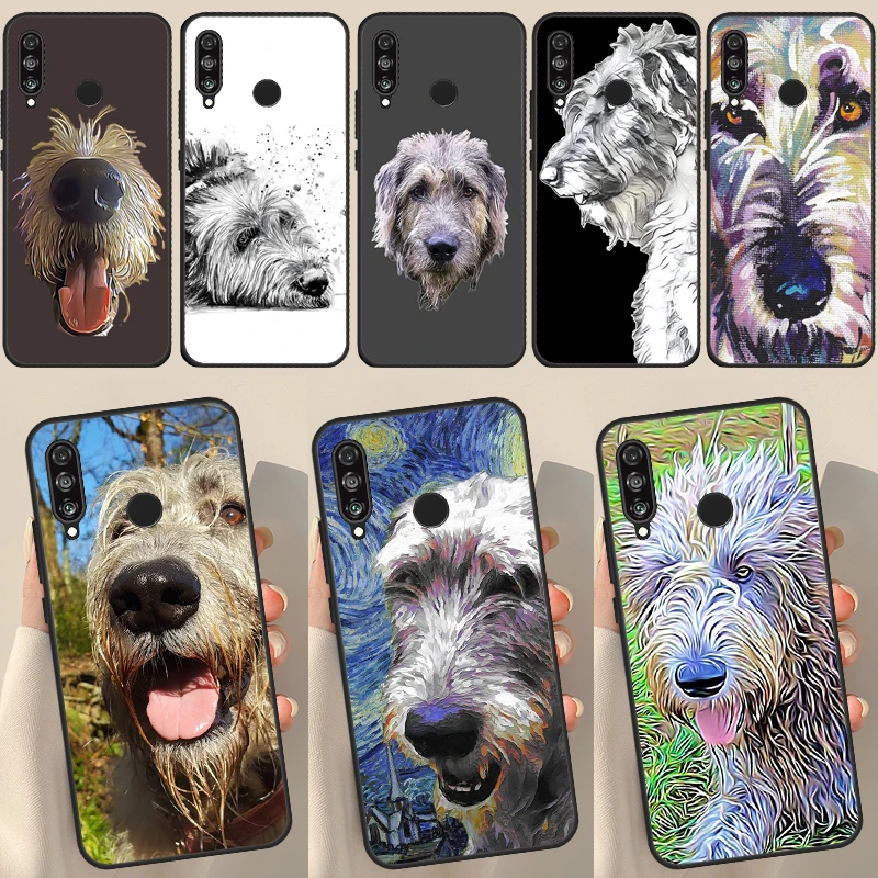 Irish Wolfhound Dog Case For Huawei Honor 50 P20 P30 P40 P50 Pro Lite P Smart Z 2019 2021 Nova 5T Phone Cover