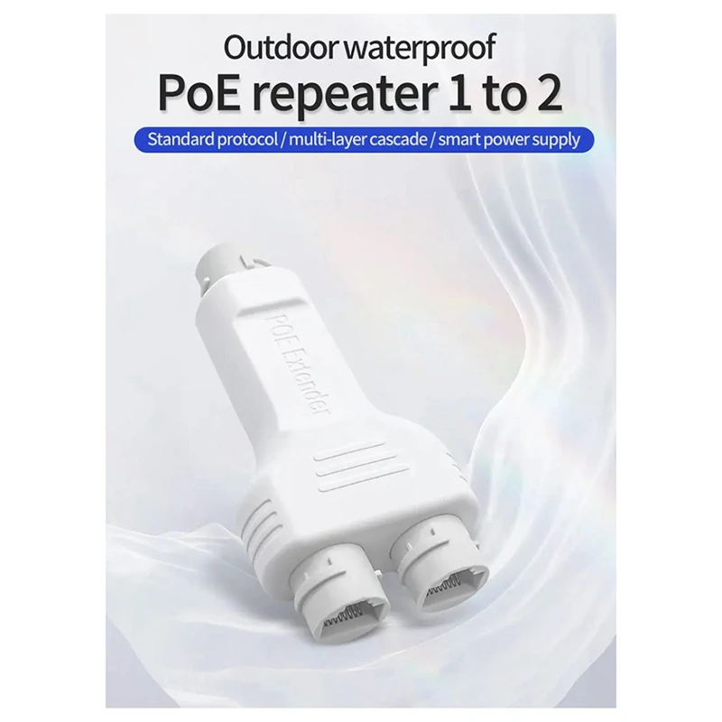 100M 1 In 2 Out กันน้ํา POE Extender/Repeater กลางแจ้ง 30W Plug & Play สําหรับ Poe Switch NVR IP กล้อง AP ติดตั้งง่าย