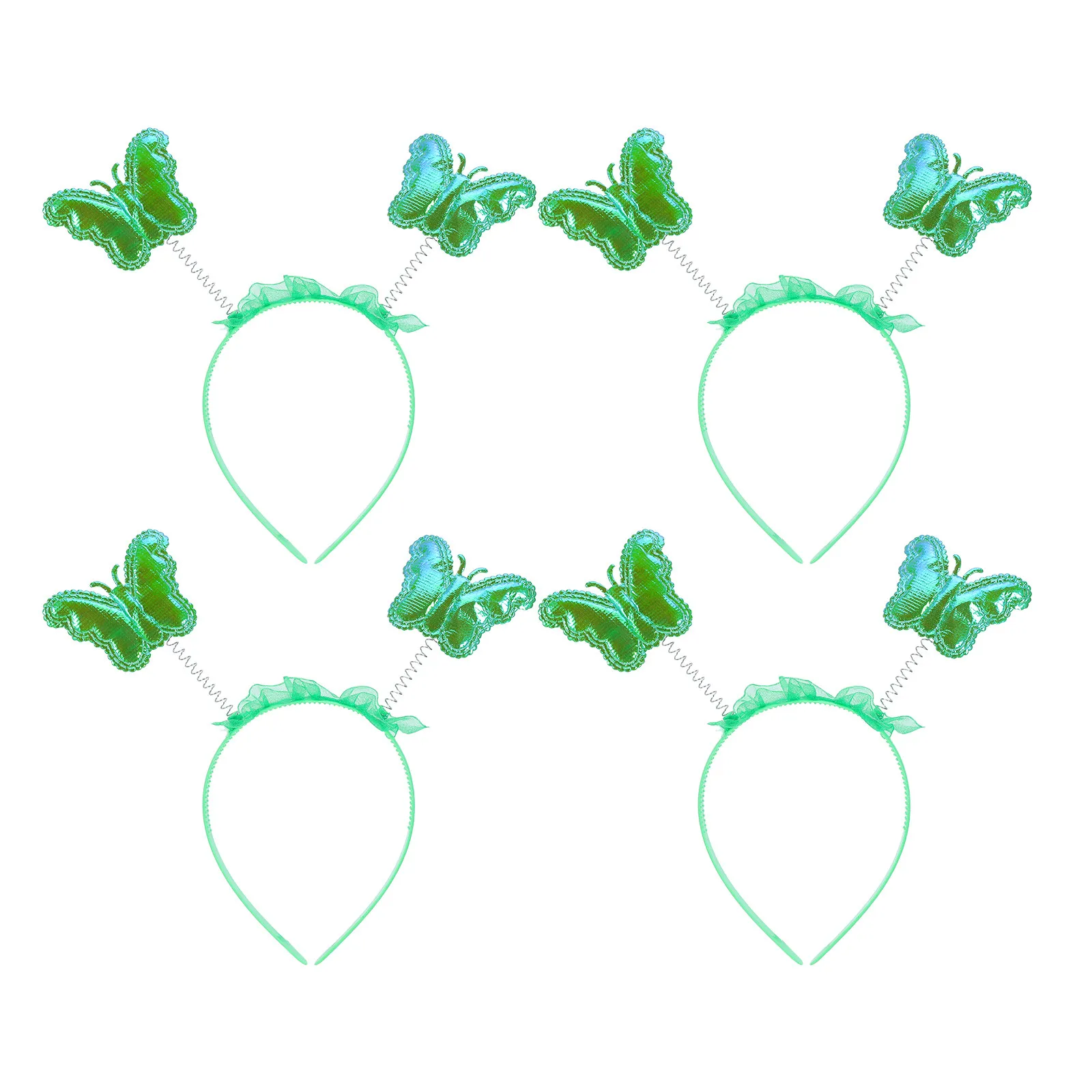 

Набор из 4 радужных повязок на голову с бабочками, блестящие аксессуары для вечеринок, карнавальных костюмов и праздничных образов