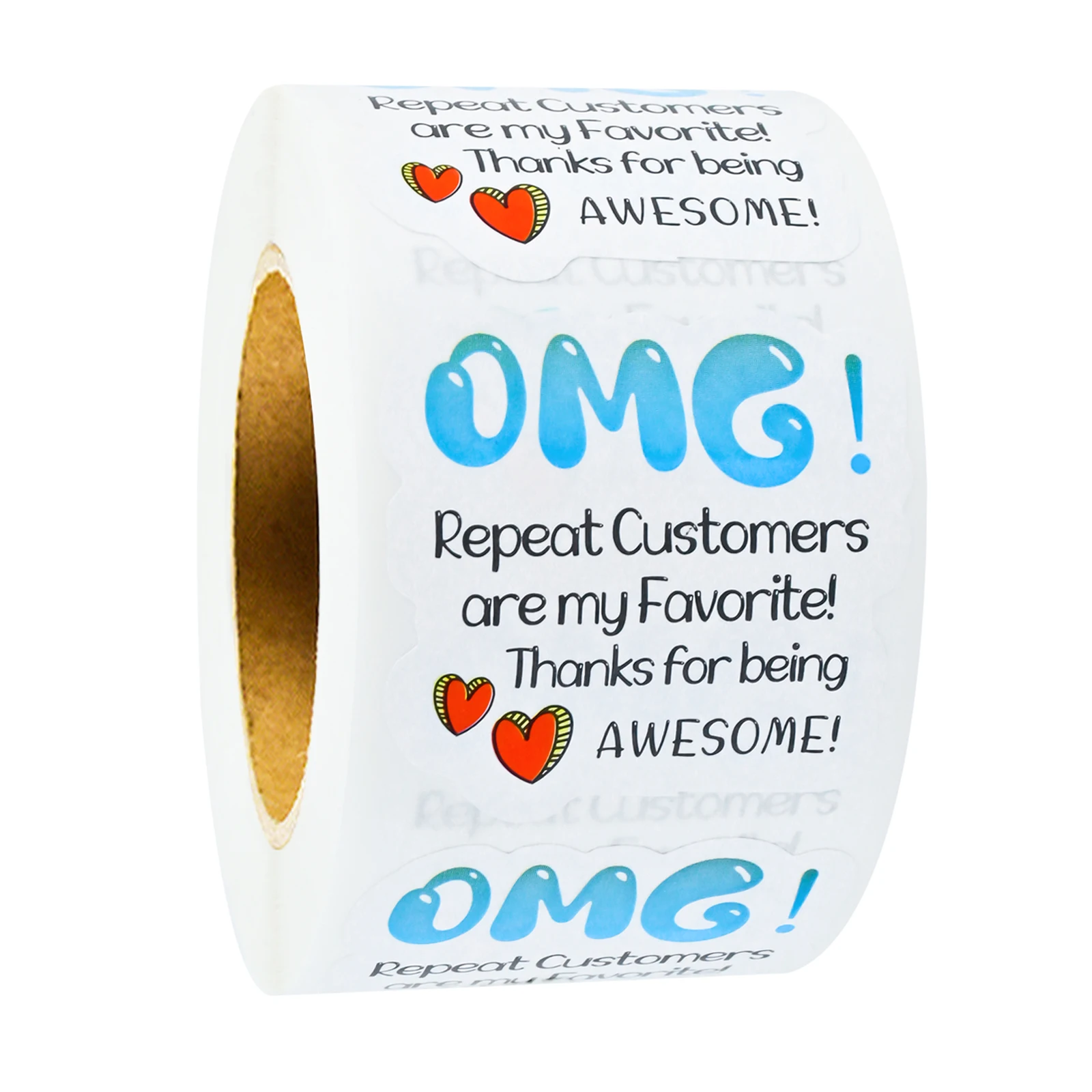 

500Pcs 1.57In*1.57In Thank You for Returning Customers Decorative Label Stickers Thank You for Your Purchase Stickers, Handmade Stickers, Envelope Stickers, Gift Bag Packaging Label Stickers