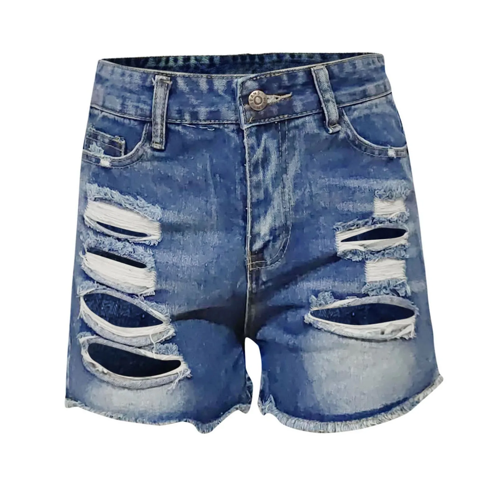 Summer Fashion Street Ripped Jeans Shorts For Women High Waist Soft Strech Denim Skinny Shorts Female Casual Outdoor Shorts