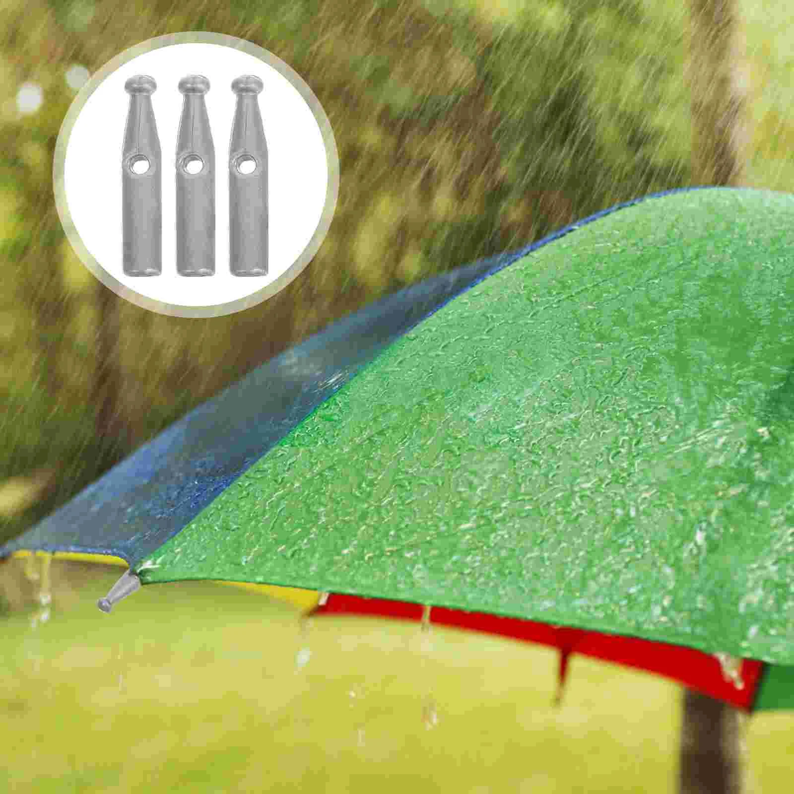 10 Pcs Foldable Umbrella Tail Beads The Sturdy Small Pointed Hat Canopy Parasol