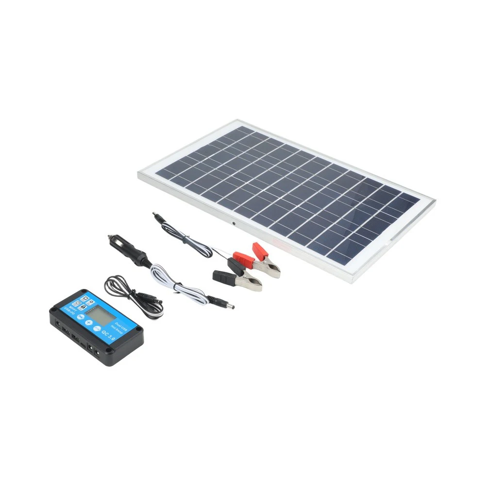 Boat for Solar Panel 6V for Solar Panel Camping Portable Solar Charging Panel Monocrystalline Silicon Cells Dual USB Outputs