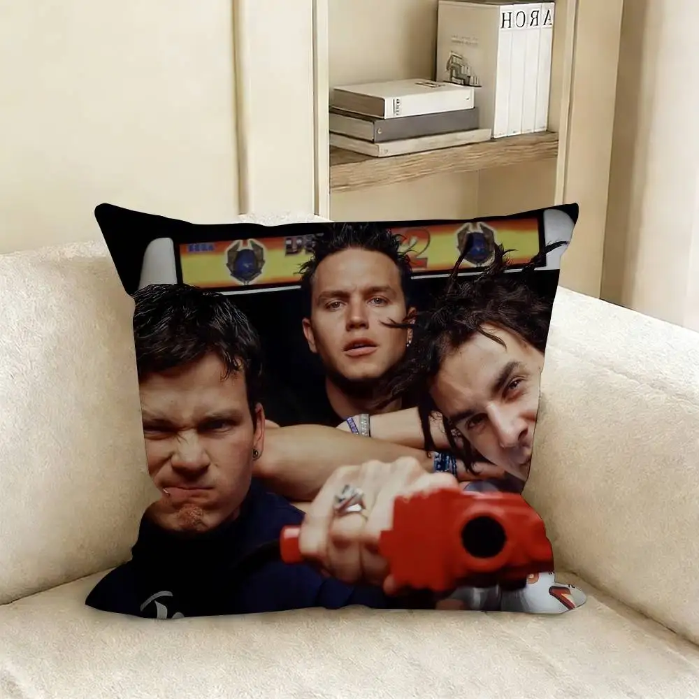 B-Blink-182 Band Playful Pillow Cover Sofa Cushion Cover Home Room Decoration Children Gift