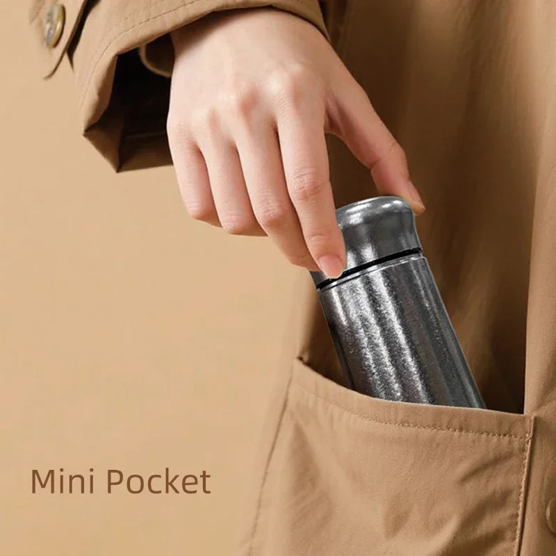 Mini 230ML Pocket Titanium Mug Tumbler 6 Hours Thermos Coffee Tea Portable Cup Bottle for Vacuum Flasks termo titanio titane