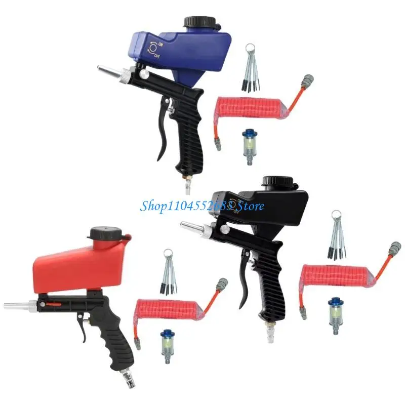 Y6GD Portable Sand Blasters Small Handheld Blasting Guns Set for Professional and Beginner Use in Various Applications