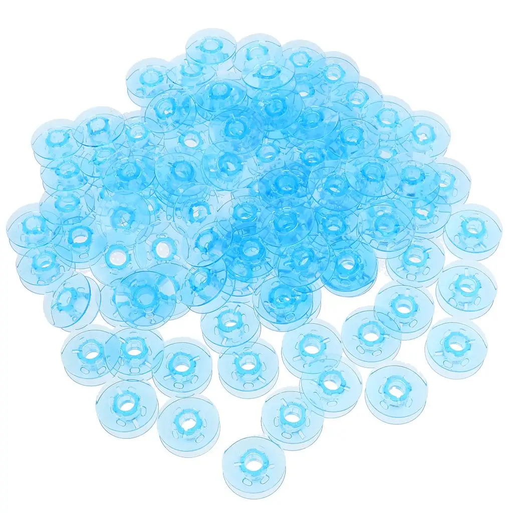 Синие пластиковые шпульки для швейных машин 21x8 мм, аксессуары и детали для швейных машин PFAFF