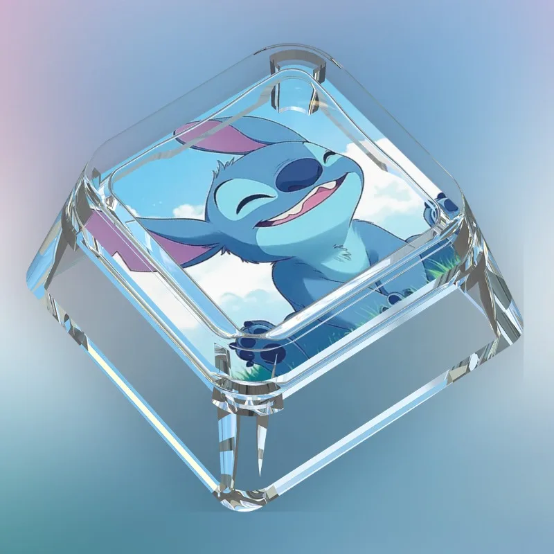 New Anime Cartoon Single Stitch Series Keycap Cartoon Cute Cross Axis Game Mechanical Keyboard Translucent ESC Keycap Toy Gift