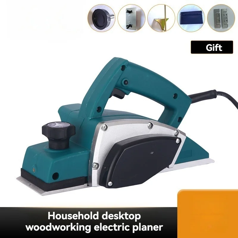 

Electric Planer 220V/110V Desktop Woodworking Planer Small Push Planer Household Electric Tool for Wood Surface Flattening