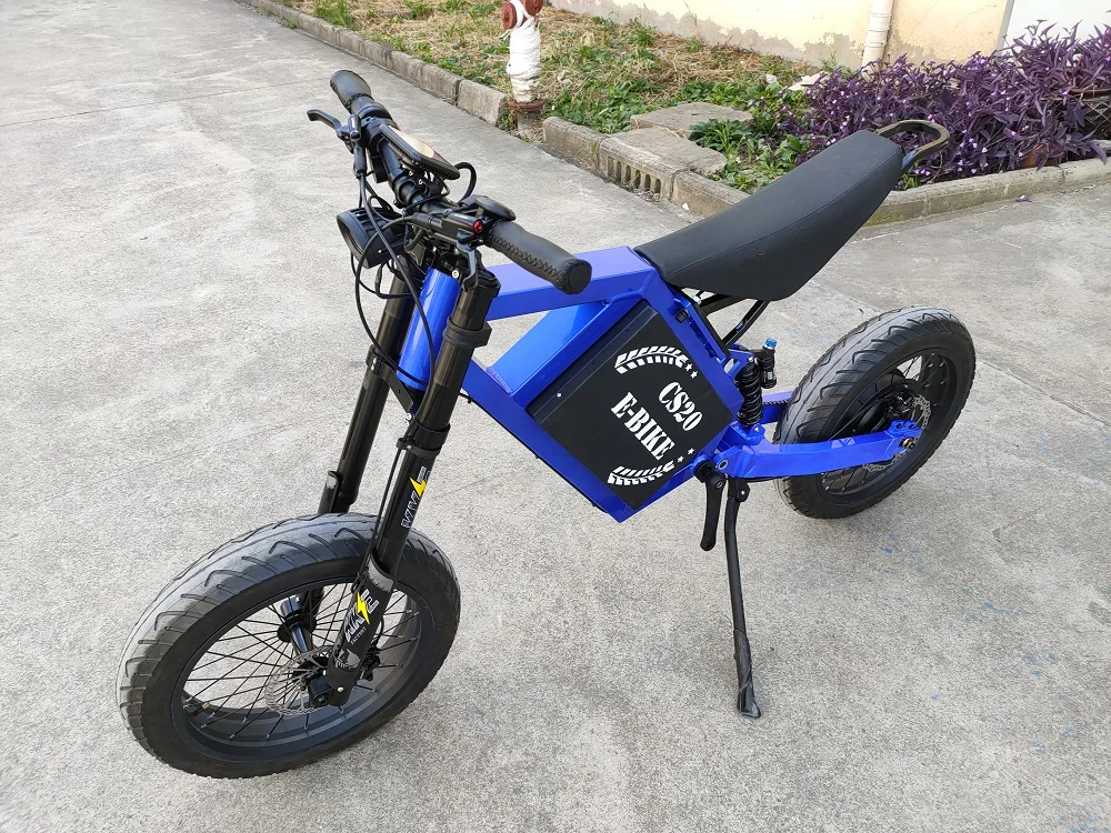 CS20 12000 Watt Electric Bike Powered By 72 Volt 40AH Battery Long Ebike