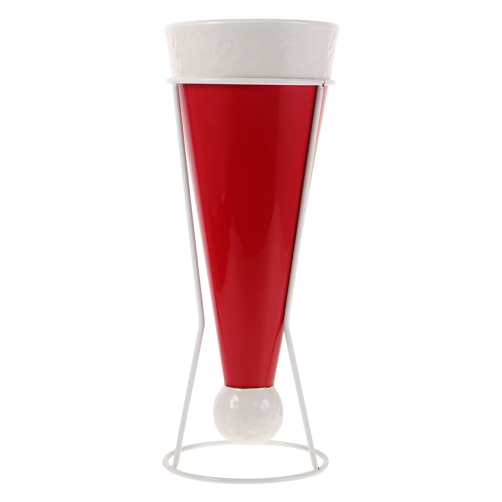 

Ceramic Santa Hat Vase Christmas Decor Vintage Flower Arrangement Holder for Holiday Centerpiece Living Room Bedroom