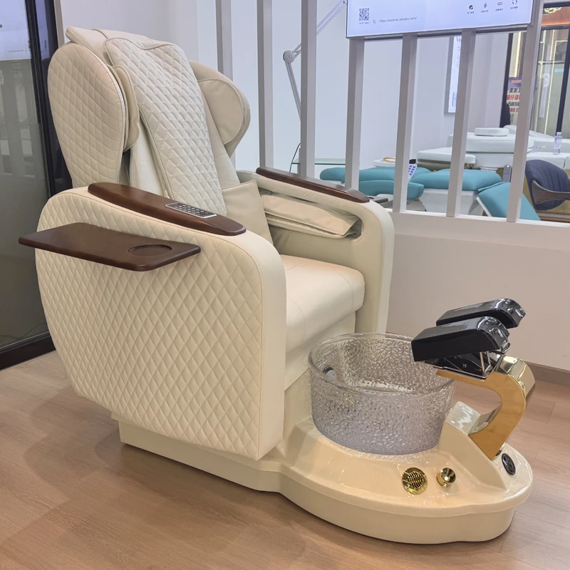 

Modern Luxury Manicure Pedicure Chair Reclinable Salon Beauty Light Surfing Foot Spa Chair Pedicure Station Electric