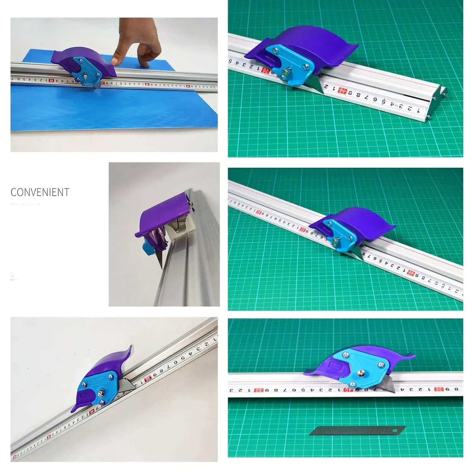 

2025 For Kt Board Pvc Board Manual Cutting Ruler Aluminum Anti-Skid Cutting Positioning Track Ruler Woodworking DIY Tool