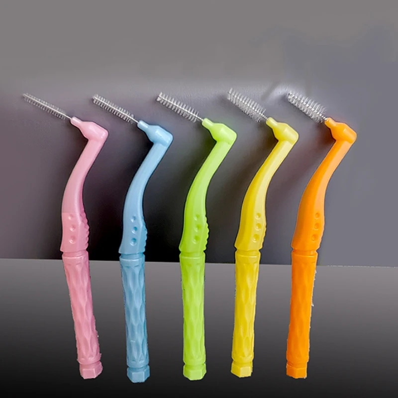 100Pcs Interdental Brushes Between Teeth Braces Tooth Brush Cleaner Tooth Detail Brush Oral Care