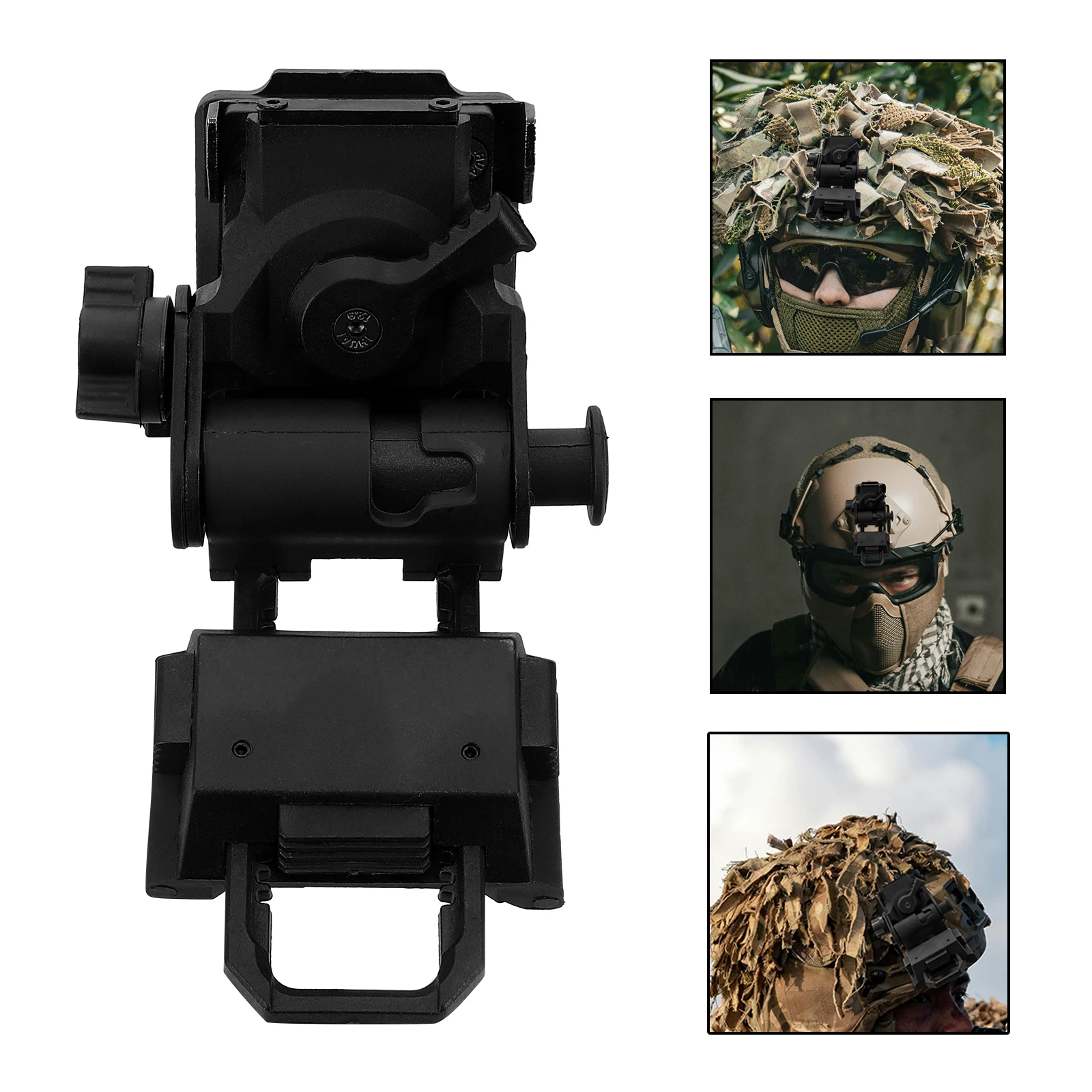 

Mount for Flashlight Black Nylon Universal Holder Mount Plastic Outdoor Headlamp Cycling Safety Gear