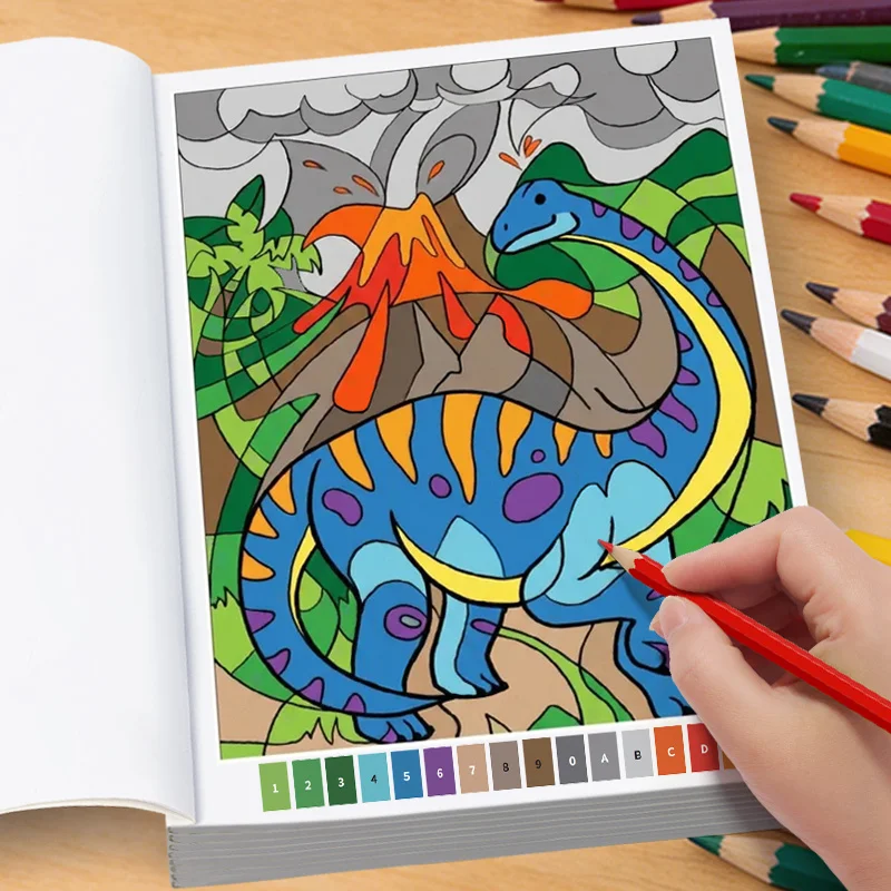 An Adult Meditation And Stress Relief Digital Drawing Book, Dinosaur/Parrot/Mandala Patterns And Other Themes, Art Creation Gift