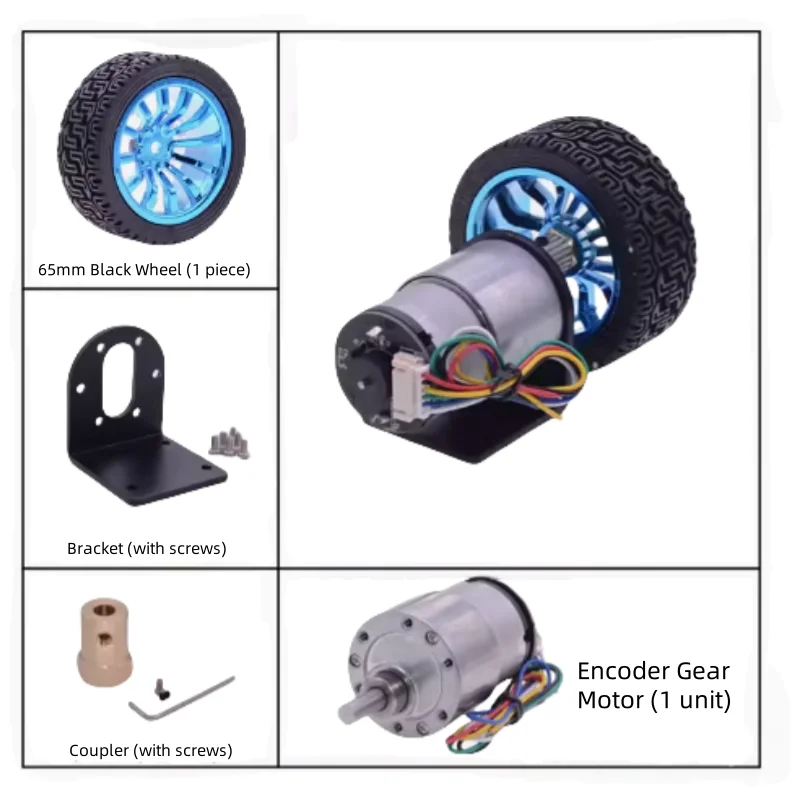 520 Smart Self - Balancing Car Chassis Kit, DC Gear Motor, 6V/12V Motor With Hall Encoder