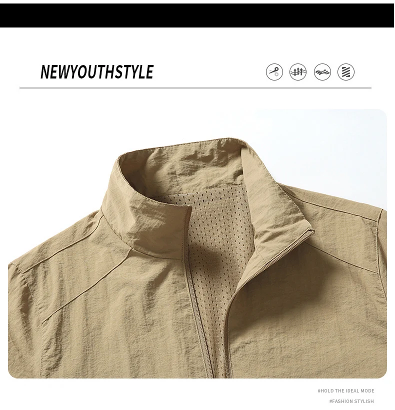 Neue Herbstkollektion: Herren-Baseballjacke, Outdoor-Sportjacke im lockeren koreanischen Stil, lässige Oberbekleidung. – Detail 14