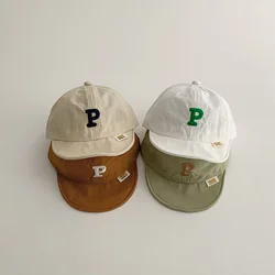 New Baby Hat Summer Korean Version Of Letters Toddler Baby Casual Cap Sun Protection Quick Hats Drying Children's Baseball Caps