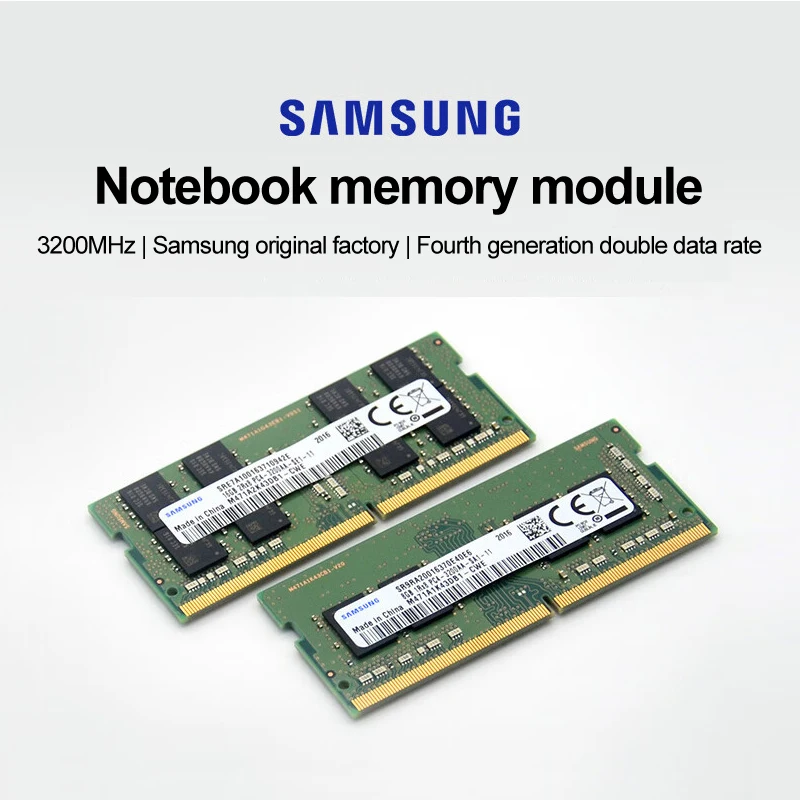 Samsung 4GB DDR4 SODIMM RAM Module 3200MHz 1Rx16 PC4-3200AA 260-Pin SDRAM Laptop Memory M471A5244CB0-CWE - OEM Packaging