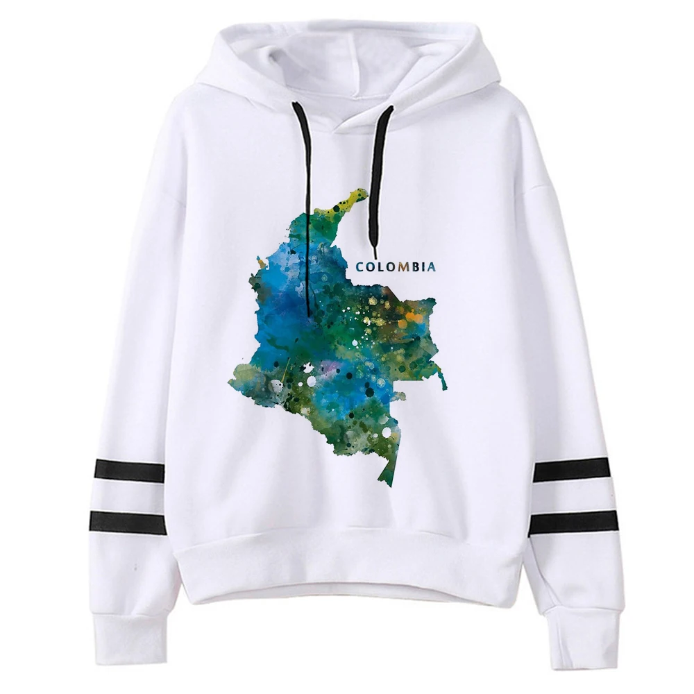 

Colombia hoodies women sweat y2k Fleece streetwear anime Hood sweatshirts women 90s sweatshirts