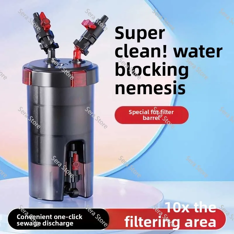 Aquarium Pre Filter Barrel Silent Non-Power Filter External 3-in-1 Water Purification Cycle Barrel For Fish Tank Pond