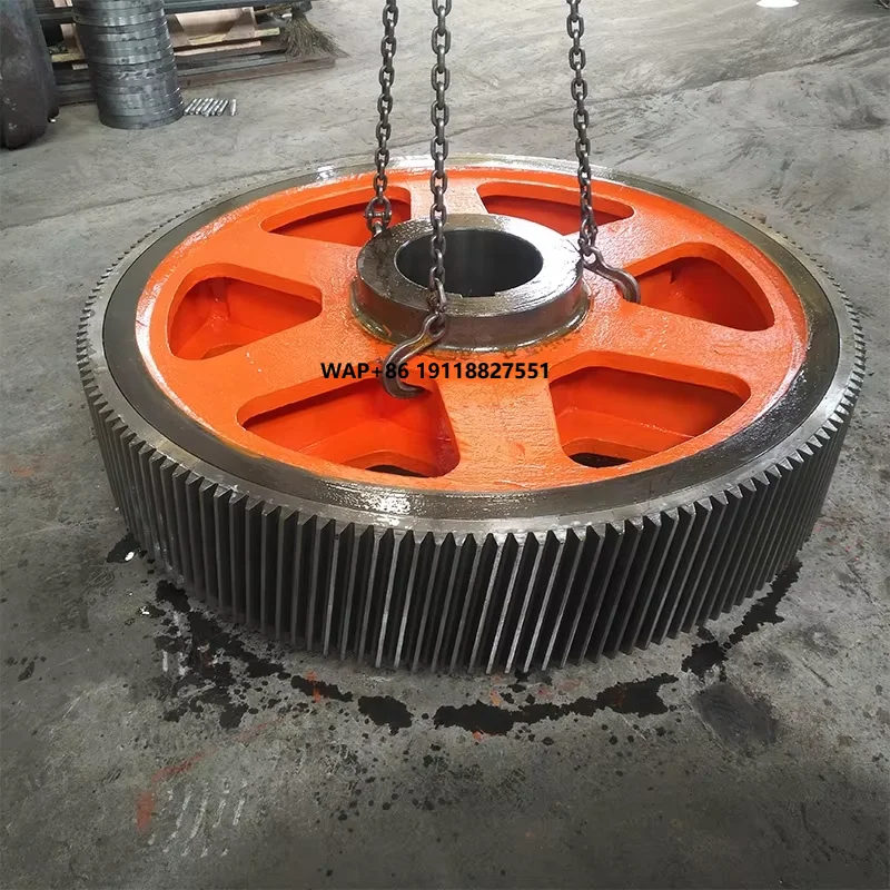 

Factory Forged Steel Large Machinery Precision Helical Gear Pinion Gears (165 Teeth) Modulated Heat Treated Right Hand Vehicle
