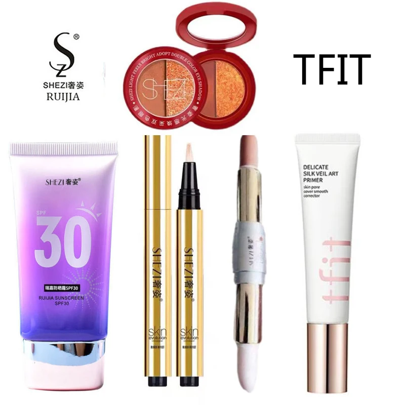 

TFIT Facial Makeup Front Milk and Luxury Base Makeup Set Mack Andy Makeup Powder Invisible Pore concealer Korean Cosmetics