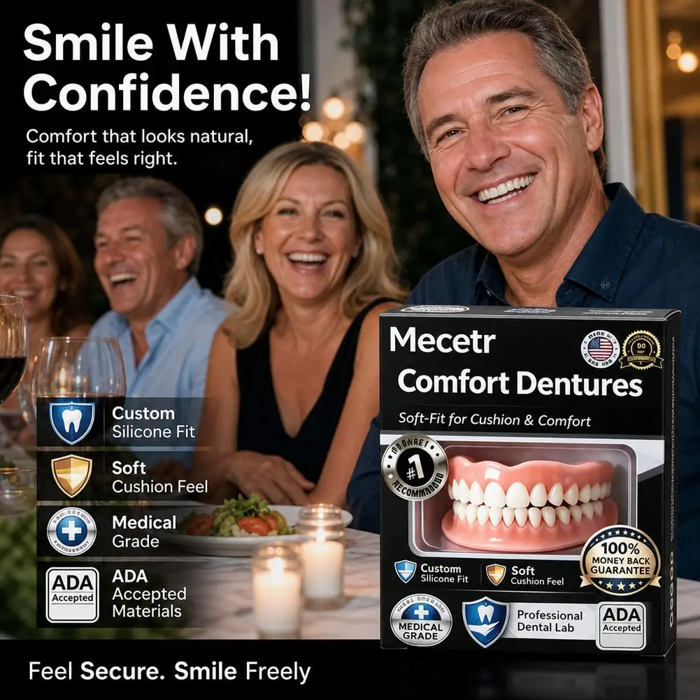 Natural Temporary False Teeth Denture Set Snap On Cosmetic Veneers With Thermal Fitting Beads Portable Travel Dental Kit view 4