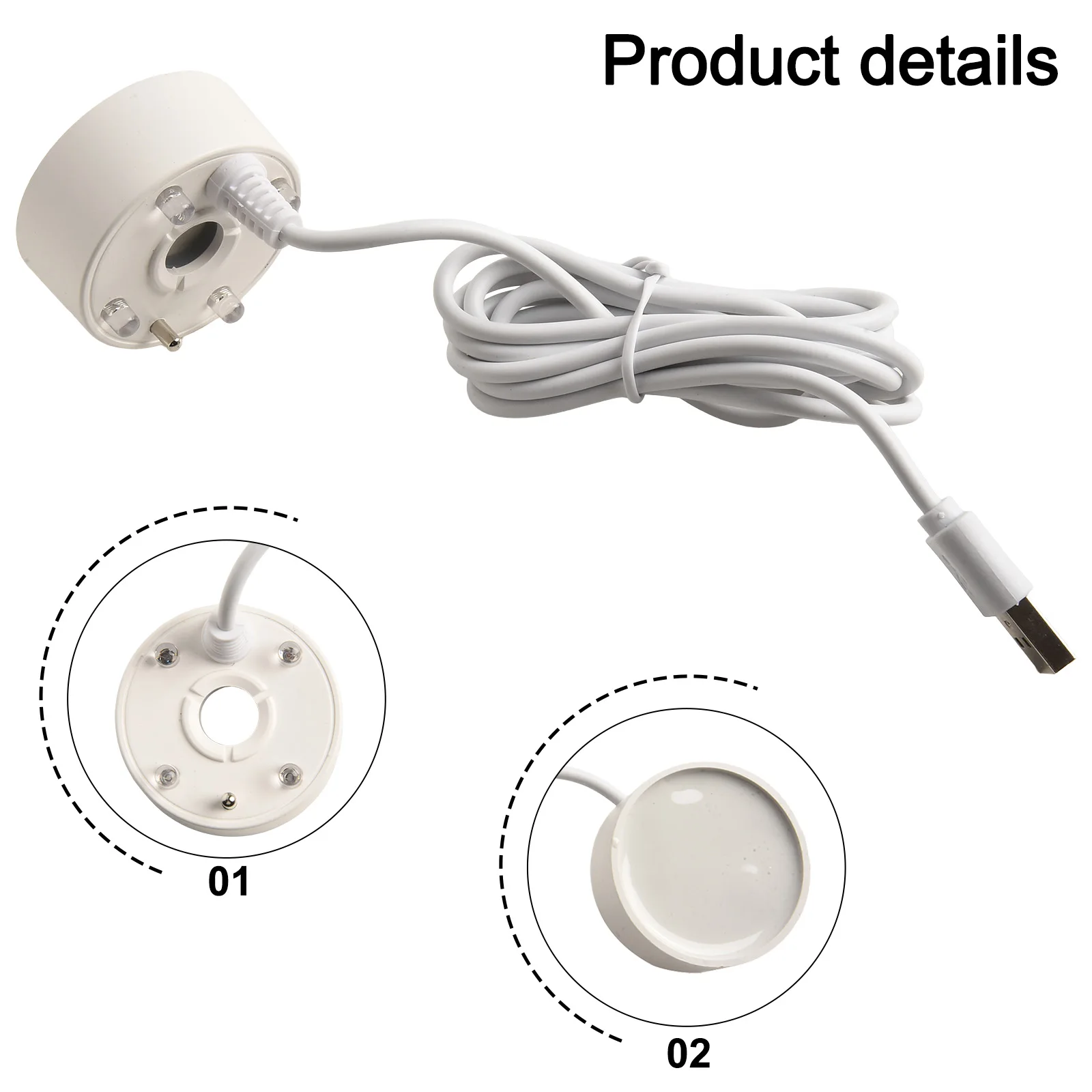 Note Package Content Vases USB Mist Maker Evaporation Capacity Ml H Ful Lights LINE Length M LONG CABLE DESIGN