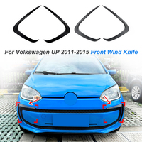 For Volkswagen UP 2011-2015 Front Wind Knife Spoiler Car Sticker Exterior Modification Car Body Sticker Glossy Black