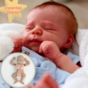Reborn Vinyl Doll Kit with Cloth Body, Unpainted Blank Doll Parts, 12.5 In, 12.5 In 10 Main Sales Mold Reborn - №9