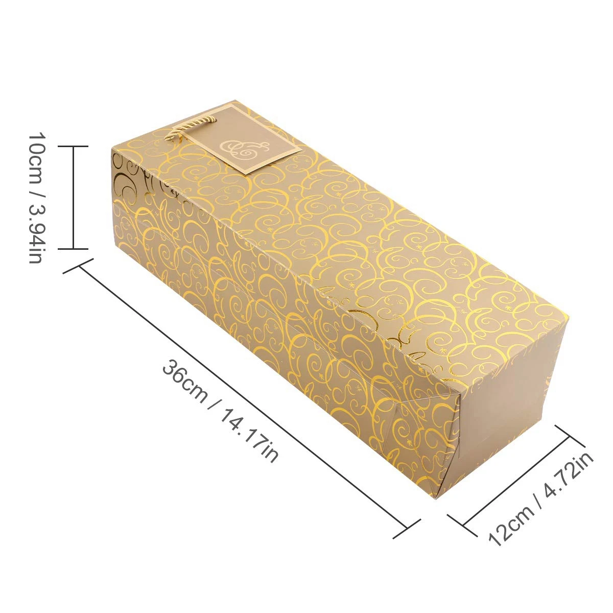 أكياس النبيذ، حقيبة النبيذ الورقية من ورق الكرافت، 10 قطع من أكياس النبيذ للهدايا مع مقابض، حقيبة النبيذ الورقية لزجاجة واحدة لعيد الميلاد والحفلات والمتجر