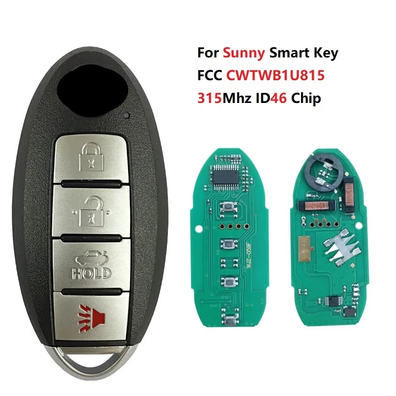 

CN027039 For Sunny FCC CWTWB1U815 315Mhz ID46 Chip PCF7952 Chip Smart Card Auto Remote Key