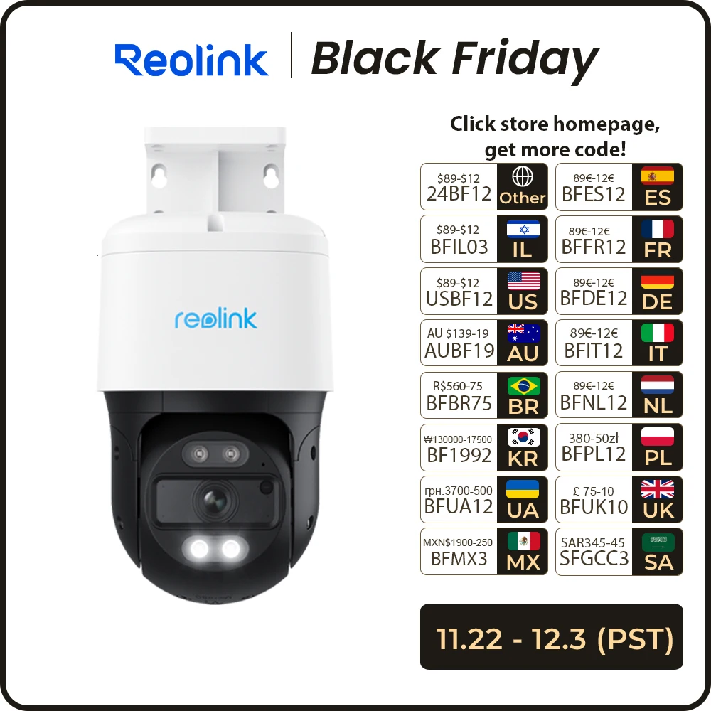 Reolink 4K PoE IP Camera 8MP Outdoor PTZ Auto Tracking Security Camera 355° Pan & 90° Tilt Smart Detection Surveillance Cameras