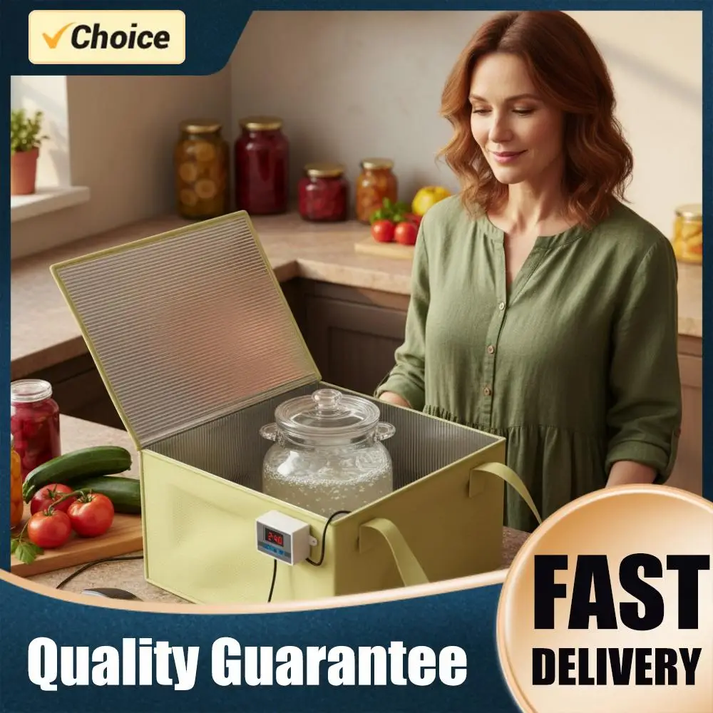 -50-110℃ Dough Bread Proofing Box with Heating Pad Precise Temperature Control Bread Proofer Foldable Sourdough Starter Box
