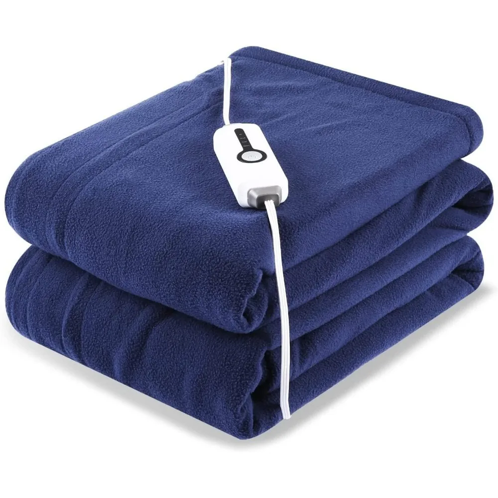 

Full Size Electric Fleece Blanket, Fast Heating, 4-Level Heating and 10 Hour Automatic Shutdown